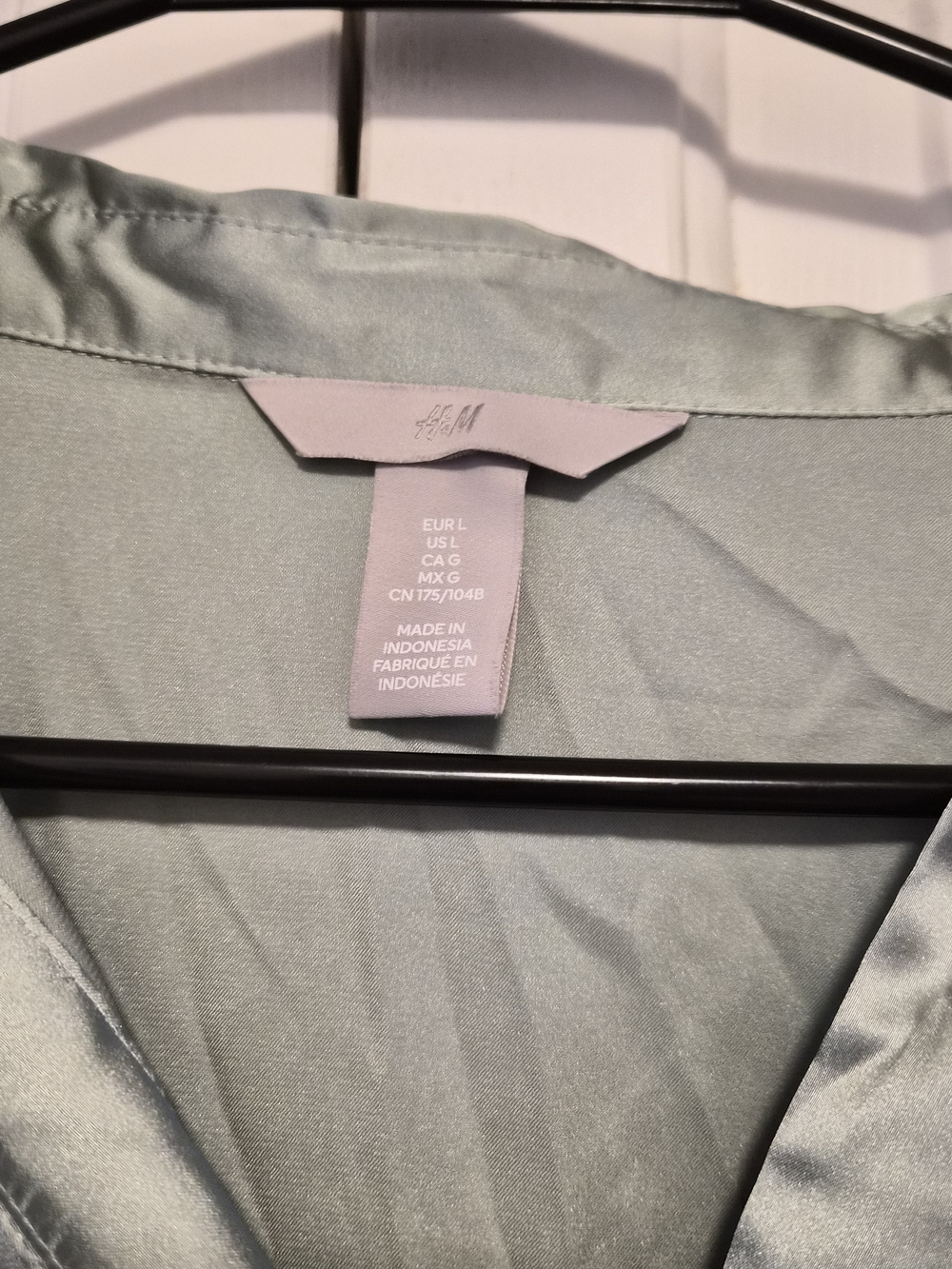 H&M Mint Satin Blazer Jacket